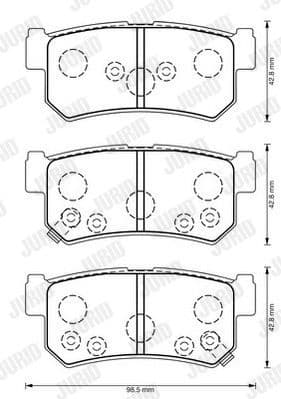 Brake Pad Set, disc brake 573377J - image 2