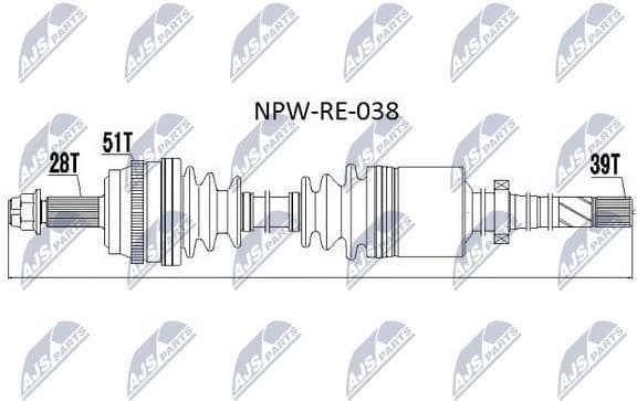 Drive Shaft NPW-RE-038 - image 5