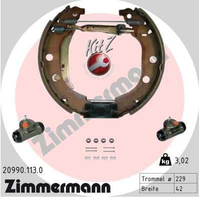 Brake Shoe Set KIT Z 20990.113.0
