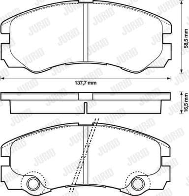Brake Pad Set, disc brake 573066J