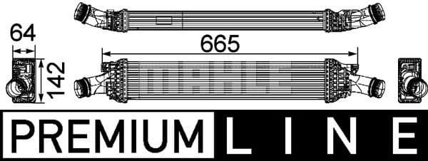 Charge Air Cooler BEHR *** PREMIUM LINE *** CI 170 000P