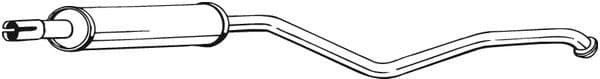 Centre Muffler 284-605