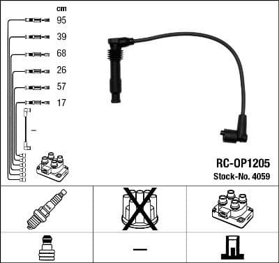 Ignition Cable Kit RC-OP1205