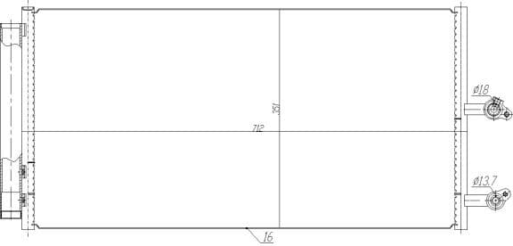 Condenser, air conditioning EASY FIT 350470