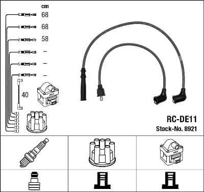 Ignition Cable Kit RC-DE11