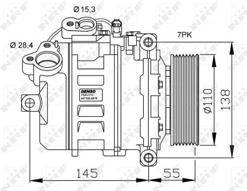 Compressor, air conditioning EASY FIT 32524 - image 3