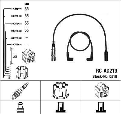 Ignition Cable Kit RC-AD219