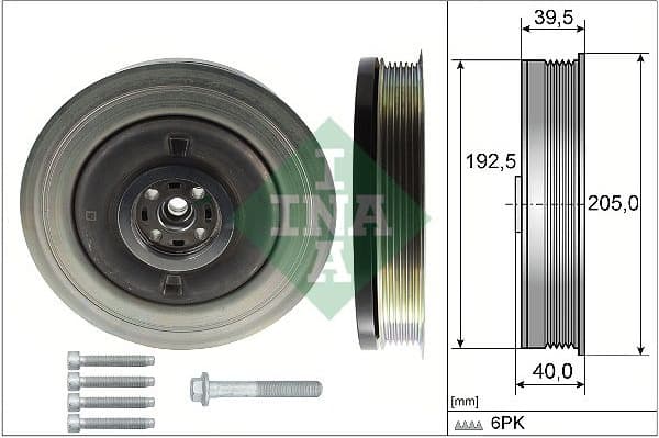 Belt Pulley, crankshaft 544 0503 20