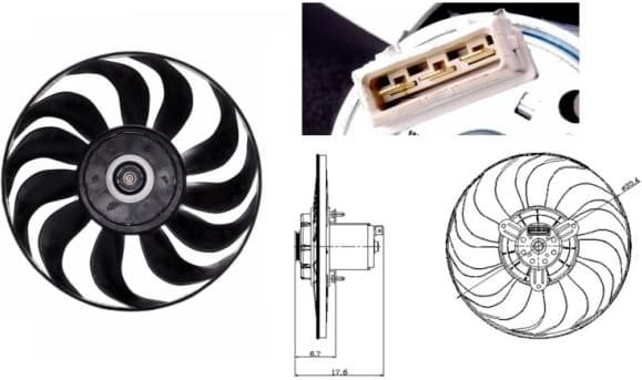 Fan, engine cooling 47641