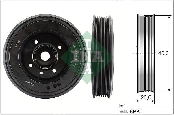 Belt Pulley, crankshaft 544 0158 10