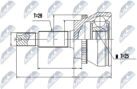 Joint Kit, drive shaft NPZ-TY-067 - image 2