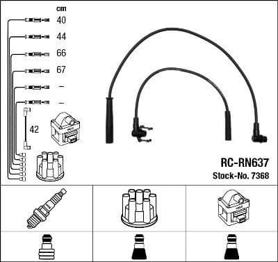 Ignition Cable Kit RC-RN637