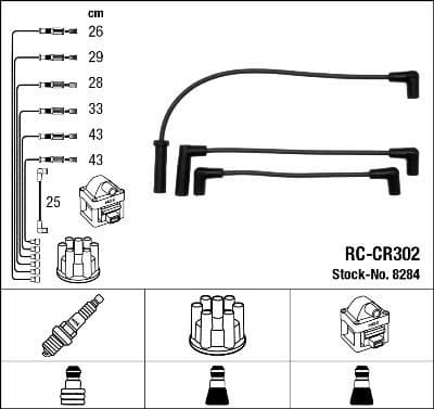 Ignition Cable Kit RC-CR302