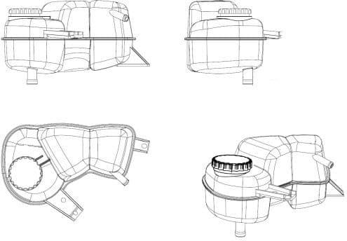 Expansion Tank, coolant EASY FIT 454038