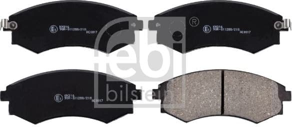 Brake Pad Set, disc brake 170253