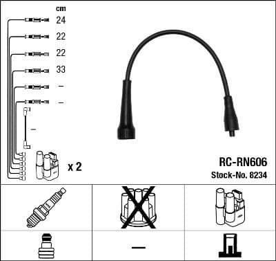 Ignition Cable Kit RC-RN606