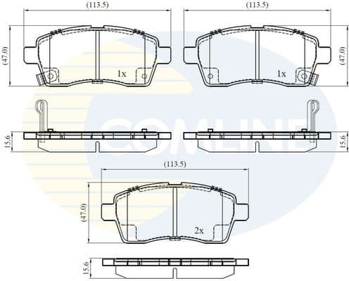 Brake Pad Set, disc brake CBP32439