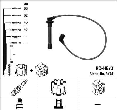 Ignition Cable Kit RC-HE73