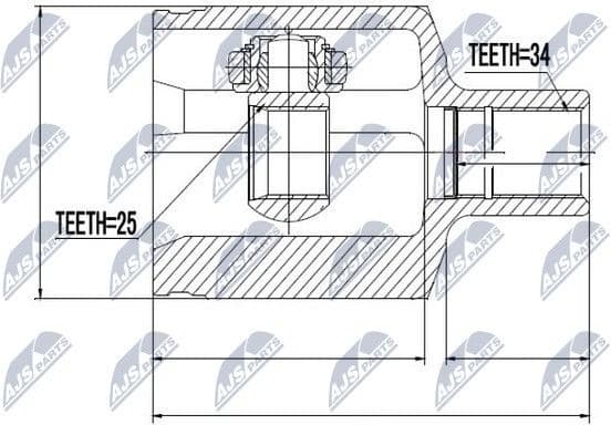 Joint Kit, drive shaft NPW-ME-033 - image 2
