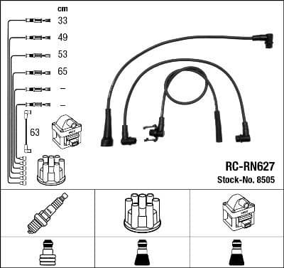 Ignition Cable Kit RC-RN627