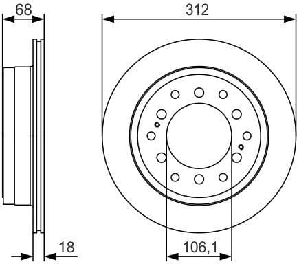 Brake Disc 0986479S36 - image 5