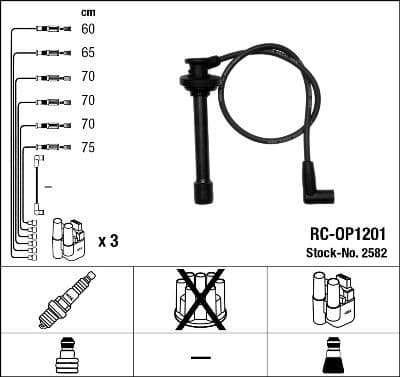 Ignition Cable Kit RC-OP1201