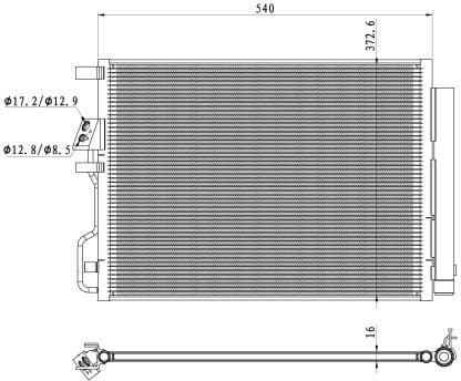 Condenser, air conditioning EASY FIT 350501