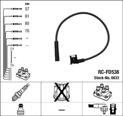 Ignition Cable Kit RC-FD538
