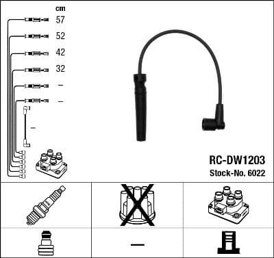 Ignition Cable Kit RC-DW1203