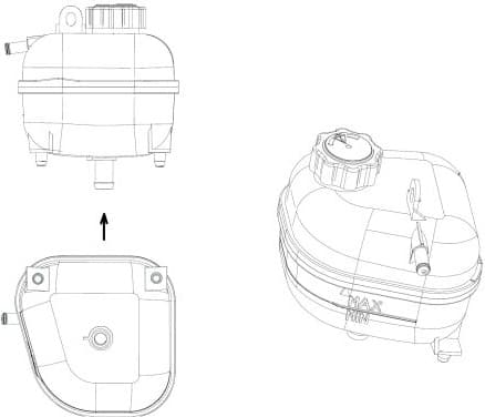 Expansion Tank, coolant EASY FIT 454041