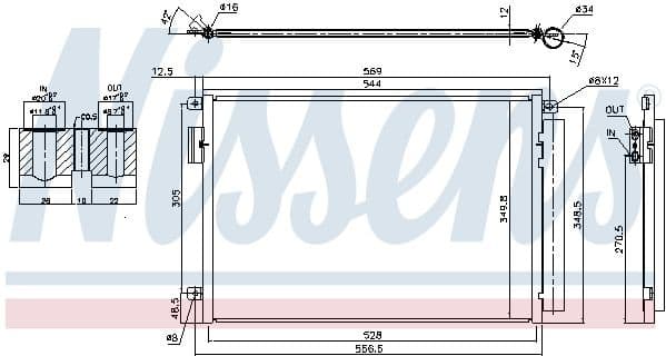 Condenser, air conditioning ** FIRST FIT ** 940693