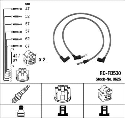 Ignition Cable Kit RC-FD530