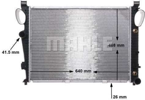 Radiator, engine cooling BEHR CR 304 000S - image 14