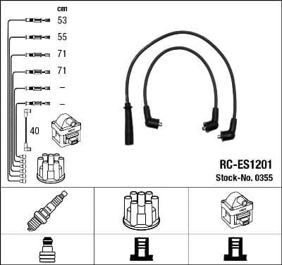 Ignition Cable Kit RC-ES1201