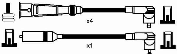 Ignition Cable Kit RC-VW206