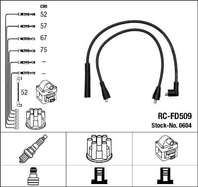 Ignition Cable Kit RC-FD509