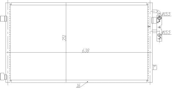 Condenser, air conditioning EASY FIT 350467
