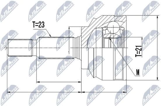 Joint Kit, drive shaft NPZ-RE-052