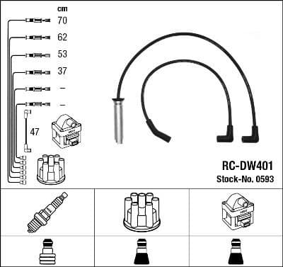 Ignition Cable Kit RC-DW401