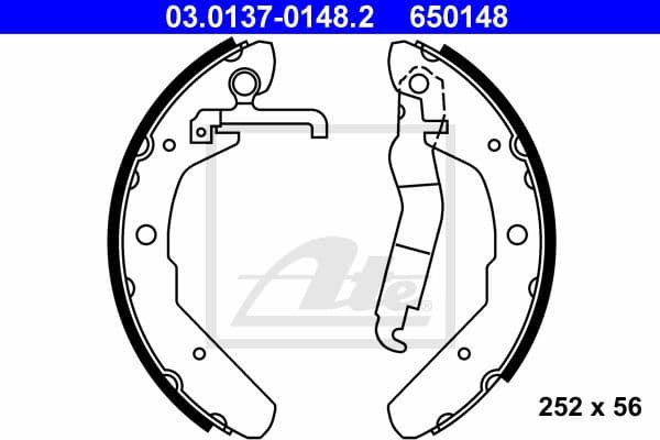 Brake Shoe Set 03.0137-0148.2