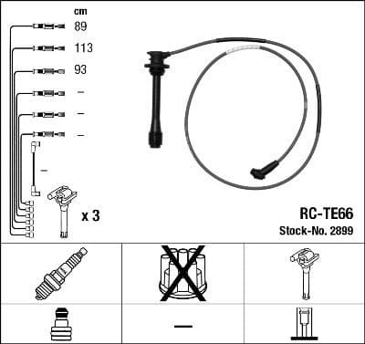 Ignition Cable Kit RC-TE66