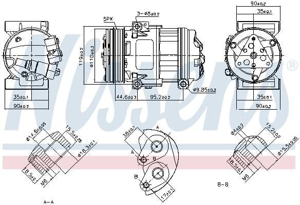Compressor, air conditioning ** FIRST FIT ** 890055 - image 6