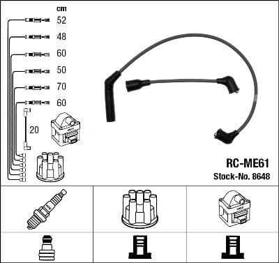 Ignition Cable Kit RC-ME61