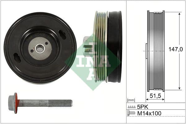 Belt Pulley, crankshaft 544 0509 20