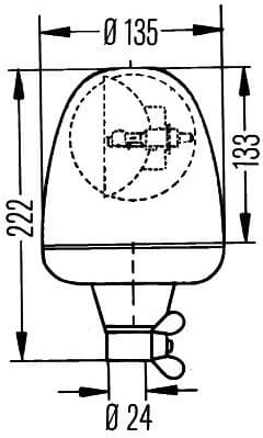 Rotating Beacon Rotaflex 2RL 006 846-011 - image 2