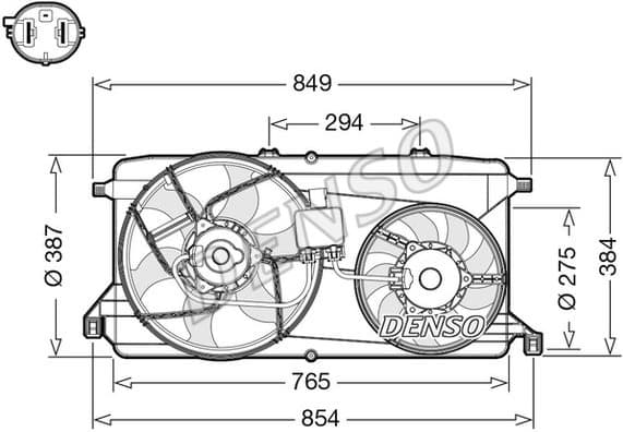 Fan, engine cooling DER10009