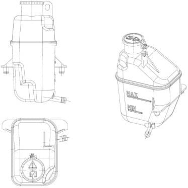 Expansion Tank, coolant EASY FIT 454040