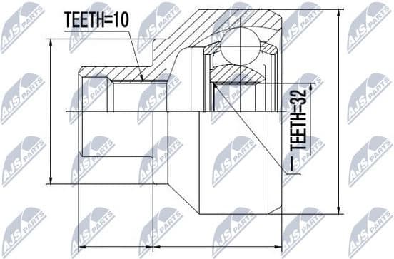 Joint Kit, drive shaft NPZ-LR-001 - image 2