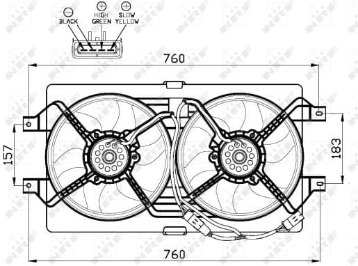 Fan, engine cooling 47502 - image 3