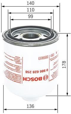 Air Dryer Cartridge, compressed-air system 0986628258